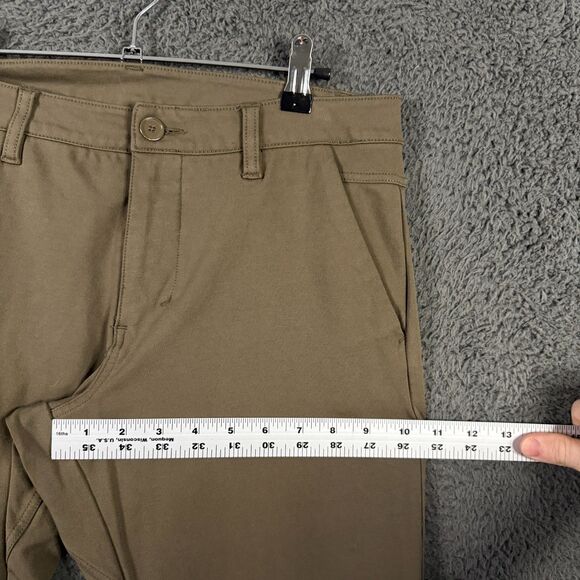 BYLT Pants Mens 32x28 Brown Everyday Jogger Skinny Fit Stretch Travel - Picture 12 of 15
